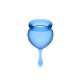Satisfyer Feel Good Menstruatie Cup Set - Blauw
